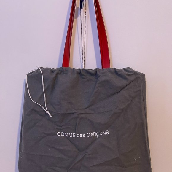 Comme des Garçons Red Huge Logo Tote - Picture 4 of 6